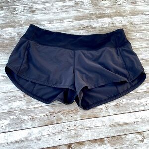 lululemon Speed Up Shorts 2.5” Low Rise Black W6